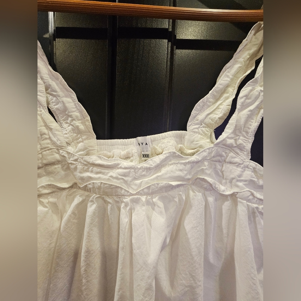 Piyama White TOP ONLY- Bridal- XXXL - Picture 2 of 6